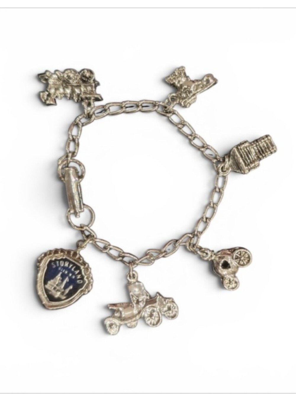 Vintage Storyland Charm Bracelet - Glen New Hampshire Souvenir